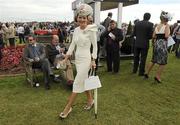 29 July 2010; Annmarie O'Leary, from Camp, Tralee, Co. Kerry, winner of Anthony Ryan's Best Dressed Lady competition on Ladies' Day at the Galway Races. Galway Racing Festival 2010, Ballybrit, Galway. Picture credit: Ray McManus / SPORTSFILE