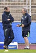 20 June 2016; Republic of Ireland manager Martin O'Neill with team doctor Alan Byrne during squad training at Versailles in Paris, France. Photo by David Maher/Sportsfile