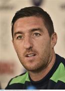 20 June 2016; Stephen Ward of Republic of Ireland during a press conference at Versailles in Paris, France. Photo by David Maher/Sportsfile