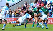 20 June 2016; Andrew Porter of Ireland is tackled by Ruben Luis Ricco, left, and Santiago Mare during the World Rugby U20 Championship 2016 Semi Final match between Ireland and Argentina at Manchester City Academy Stadium in Manchester, England. Photo by Matt McNulty/Sportsfile