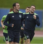 21 June 2016; Robbie Brady of Republic of Ireland during squad training at Versailles in Paris, France. Photo by David Maher/Sportsfile