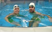 21 June 2016; Irish Triathlon athletes Aileen Reid and Bryan Keane ahead of Rio 2016 Olympic Games, at the National Aquatic Centre, in Abbotstown, Co Dublin. Photo by Sportsfile