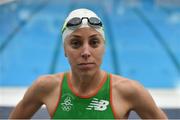 21 June 2016; Irish Triathlon athlete Aileen Reid ahead of Rio 2016 Olympic Games, at the National Aquatic Centre in Abbotstown, Co Dublin. Photo by Sportsfile