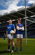 21 June 2016; Tipperary footballer Kevin O’Halloran, left, and minor footballer Colin English pictured at the 2016 Electric Ireland GAA Minor Championships Launch. Electric Ireland, proud sponsor of the GAA Minor Championships, has teamed up with former Minor Tipperary footballer Kevin O’Halloran as well as his Minor counterpart Colin English to reflect on the major moments from when they were 17 and played Minor for their county. Throughout the Championship fans can follow the conversation, support the Minors and be a part of something major through the hashtag #GAAThisIsMajor. Croke Park, Dublin. Photo by Ramsey Cardy/Sportsfile