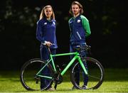21 June 2016; Irish Triathlon athletes Aileen Reid and Bryan Keane ahead of Rio 2016 Olympic Games, at St Stephen's Green, Dublin. Photo by Sportsfile