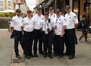 21 June 2016; Members of An Garda Síochána along with members of the French Gendarmie at UEFA Euro 2016 in Lille, France. Photo by Stephen McCarthy/Sportsfile