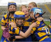 21 June 2016; Players from Scoil Pádraig, Diswellstown, celebrate following the Corn INTO match between Scoil Pádraig and Scoil Oilibhéir during the Allianz Cumann na mBunscol Finals at Croke Park in Dublin. Photo by Sam Barnes/Sportsfile