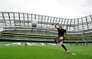 30 July 2010; Jonathan Holland, Connacht/Munster, practices his kicking during an open training session ahead of their combined provinces match against Leinster/Ulster to mark the opening of the new Aviva Stadium on Saturday. Aviva Stadium, Lansdowne Road, Dublin. Picture credit: Brian Lawless / SPORTSFILE