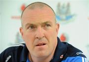 30 July 2010; Dublin manager Pat Gilroy during a press conference ahead of their GAA Football All-Ireland Senior Championship Quarter-Final game against Tyrone on Saturday. Dublin senior football press conference, DCU, St Clare's, Ballymun, Dublin. Photo by Sportsfile