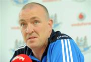 30 July 2010; Dublin manager Pat Gilroy during a press conference ahead of their GAA Football All-Ireland Senior Championship Quarter-Final game against Tyrone on Saturday. Dublin senior football press conference, DCU, St Clare's, Ballymun, Dublin. Photo by Sportsfile