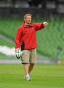 30 July 2010; Leinster/Ulster back's coach Johnny Bell  during an open training session ahead of their combined provinces match against Munster/Connacht to mark the opening of the new Aviva Stadium on Saturday. Aviva Stadium, Lansdowne Road, Dublin. Picture credit: Barry Cregg / SPORTSFILE