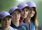30 July 2010; Kirsty O'Sullivan, second from right, from Kells, Co. Kilkenny, with her cousins Michael McDermott, Shane McDermott and Ciara McDermott, all from Tullamore, Co. Offaly, wearing their purple baseball cap in support of Purple Day at the 3 Irish Open in aid of the Make-A-Wish Foundation. Special purple caps were on sale today with all proceeds going to the Make-A-Wish Foundation, the chosen charity of this year's 3 Irish Open. Killeen Course, Killarney Golf & Fishing Club, Killarney, Co. Kerry. Picture credit: Matt Browne / SPORTSFILE