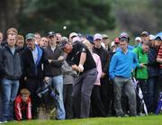 30 July 2010; Darren Clarke plays his second shot from the rough onto the 12th green. 3 Irish Open Golf Championship, Killeen Course, Killarney Golf & Fishing Club, Killarney, Co. Kerry. Picture credit: Matt Browne / SPORTSFILE