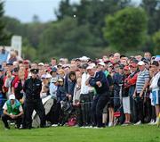 31 July 2010; Darren Clarke plays his second shot onto the first green. 3 Irish Open Golf Championship, Killeen Course, Killarney Golf & Fishing Club, Killarney, Co. Kerry. Picture credit: Matt Browne / SPORTSFILE