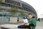 31 July 2010; Rugby supporter Jason Mulvaney before the first game between Leinster / Ulster and Munster / Connacht. Combined Provinces Match, Leinster / Ulster v Munster / Connacht, Aviva Stadium, Lansdowne Road, Dublin. Picture credit: David Maher / SPORTSFILE