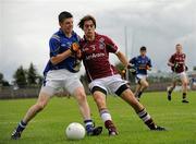31 July 2010; Robbie Smith, Longford, in action against James Shaughnessy, Galway. ESB GAA Football All-Ireland Minor Championship Quarter-Final, Longford v Galway, Dr. Hyde Park, Roscommon. Picture credit: Barry Cregg / SPORTSFILE