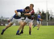 31 July 2010; Connor Rabbitte, Longford, in action against Tom Curran, Galway. ESB GAA Football All-Ireland Minor Championship Quarter-Final, Longford v Galway, Dr. Hyde Park, Roscommon. Picture credit: Barry Cregg / SPORTSFILE