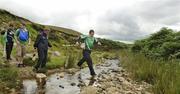 31 July 2010; Poc Fada winner Graham Clarke crosses the stream during the 2010 M Donnelly Poc Fada na hÉireann. Annaverna Mountains, Dundalk, Co. Louth. Picture credit: Ray Lohan / SPORTSFILE