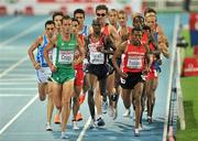 31 July 2010; Ireland's Alistair Cragg leads the field from eventual winner Mo Farah before walking off the track and failing to finish the Men's 5000m Final. 20th European Athletics Championships Montjuïc Olympic Stadium, Barcelona, Spain. Picture credit: Brendan Moran / SPORTSFILE