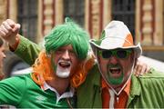 22 June 2016; Republic of Ireland supporters Bryan Henry, left, from Foxhall, Co Mayo, and John Kelleher,  from Blanchardstown, Co Dublin ahead of Italy v Republic of Ireland - UEFA Euro 2016 Group E in Lille, France. Photo by Ray McManus/Sportsfile