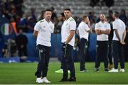 22 June 2016; Republic of Ireland's Robbie Keane, left, and Jon Walters in conversation ahead of the UEFA Euro 2016 Group E match between Italy and Republic of Ireland at Stade Pierre-Mauroy in Lille, France. Photo by David Maher / Sportsfile