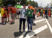 18 June 2016; Republic of Ireland supporters Jamie Wrenn, left, and Dan O'Neill, from Killarney, Co Kerry, ahead of the UEFA Euro 2016 Group E match between Belgium and Republic of Ireland at Nouveau Stade de Bordeaux in Bordeaux, France. Photo by Ray McManus/Sportsfile