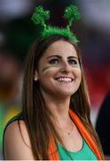 22 June 2016; Republic of Ireland supporter Audrey Rice from Salthill,  Co Galway ahead of the UEFA Euro 2016 Group E match between Italy and Republic of Ireland at Stade Pierre-Mauroy in Lille, France. Photo by Stephen McCarthy / Sportsfile