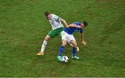 22 June 2016; Alessandro Florenzi of Italy in action against James McCarthy of Republic of Ireland during the UEFA Euro 2016 Group E match between Italy and Republic of Ireland at Stade Pierre-Mauroy in Lille, France. Photo by Paul Mohan / Sportsfile