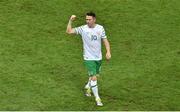 22 June 2016; Robbie Keane of Republic of Ireland celebrates after the UEFA Euro 2016 Group E match between Italy and Republic of Ireland at Stade Pierre-Mauroy in Lille, France. Photo by Paul Mohan / Sportsfile