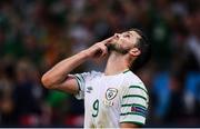 22 June 2016; Shane Long of Republic of Ireland celebrates following the UEFA Euro 2016 Group E match between Italy and Republic of Ireland at Stade Pierre-Mauroy in Lille, France. Photo by Stephen McCarthy / Sportsfile