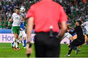 22 June 2016; Robbie Brady of Republic of Ireland scores his side's first goal of the game during the UEFA Euro 2016 Group E match between Italy and Republic of Ireland at Stade Pierre-Mauroy in Lille, France. Photo by Stephen McCarthy / Sportsfile