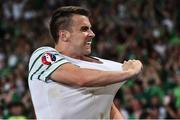 22 June 2016; Seamus Coleman of Republic of Ireland celebrates following the UEFA Euro 2016 Group E match between Italy and Republic of Ireland at Stade Pierre-Mauroy in Lille, France. Photo by David Maher / Sportsfile