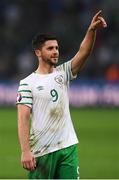 22 June 2016; Shane Long of Republic of Ireland celebrates following the UEFA Euro 2016 Group E match between Italy and Republic of Ireland at Stade Pierre-Mauroy in Lille, France. Photo by Stephen McCarthy / Sportsfile