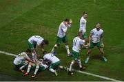 22 June 2016; Republic of Ireland players celebrate after Robbie Brady scored his side's first goal during the UEFA Euro 2016 Group E match between Italy and Republic of Ireland at Stade Pierre-Mauroy in Lille, France. Photo by Ray McManus / Sportsfile