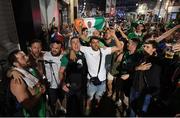 22 June 2016; Republic of Ireland supporters celebrate their victory during the early hours of the morning following the UEFA Euro 2016 Group E match between Italy and Republic of Ireland in Lille, France. Photo by Stephen McCarthy/Sportsfile