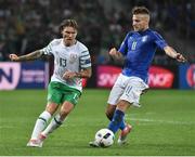 22 June 2016; Jeff Hendrick of Republic of Ireland in action against Ciro Immobile of Italy during the UEFA Euro 2016 Group E match between Italy and Republic of Ireland at Stade Pierre-Mauroy in Lille, France Photo by David Maher/Sportsfile