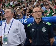 22 June 2016; Republic of Ireland manager Martin O'Neill with coach Steve Walford during the UEFA Euro 2016 Group E match between Italy and Republic of Ireland at Stade Pierre-Mauroy in Lille, France. Photo by David Maher/Sportsfile