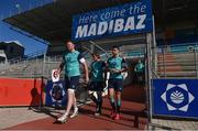 23 June 2016; Ireland players, from left, Donnacha Ryan, Jordi Murphy and Conor Murray before rugby squad training at the Nelson Mandela Metropolitan University, Port Elizabeth, South Africa. Photo by Brendan Moran/Sportsfile