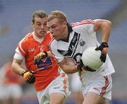 1 August 2010; Tom Hegarty, Cork, in action against Dean Nugent, Armagh. ESB GAA Football All-Ireland Minor Championship Quarter-Final, Cork v Armagh, Croke Park, Dublin. Picture credit: Barry Cregg / SPORTSFILE