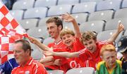 1 August 2010; Young Cork supporters at the game. Supporters at the GAA Football All-Ireland Senior Championship Quarter-Finals, Croke Park, Dublin. Picture credit: Oliver McVeigh / SPORTSFILE