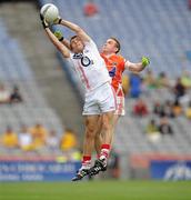 1 August 2010; Kevin Hallissey, Cork, in action against Ryan Rafferty, Armagh. ESB GAA Football All-Ireland Minor Championship Quarter-Final, Cork v Armagh, Croke Park, Dublin. Picture credit: David Maher / SPORTSFILE