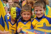 1 August 2010; Roscommon supporters left to right, Oisin Cregg, Dara Cregg and Cathal Feeley, all from Boyle, Co. Roscommon. GAA Football All-Ireland Senior Championship Quarter-Final, Roscommon v Cork, Croke Park, Dublin. Picture credit: David Maher / SPORTSFILE