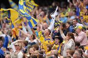1 August 2010; Roscommon fans cheer after a point is scored. GAA Football All-Ireland Senior Championship Quarter-Final, Roscommon v Cork, Croke Park, Dublin. Picture credit: Oliver McVeigh / SPORTSFILE