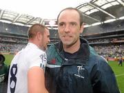 1 August 2010; Dermot Earley, right, Kildare, celebrates with Daryl Flynn at the end of the game. GAA Football All-Ireland Senior Championship Quarter-Final, Meath v Kildare, Croke Park, Dublin. Picture credit: David Maher / SPORTSFILE