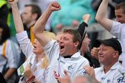 1 August 2010; Kildare supporters celebrate at the end of the game. GAA Football All-Ireland Senior Championship Quarter-Final, Meath v Kildare, Croke Park, Dublin. Picture credit: David Maher / SPORTSFILE