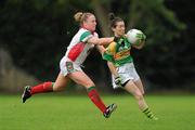 2 August 2010; Sarah Houlihan, Kerry, in action against Claire Egan, Mayo. TG4 Ladies Football All-Ireland Senior Championship Qualifier, Kerry v Mayo, St Rynagh's, Banagher, Co. Offaly. Photo by Sportsfile