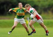 2 August 2010; Cora Staunton, Mayo, in action against Aislinn Desmond, Kerry. TG4 Ladies Football All-Ireland Senior Championship Qualifier, Kerry v Mayo, St Rynagh's, Banagher, Co. Offaly. Photo by Sportsfile