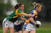 2 August 2010; Samantha Lambert, Tipperary, in action against Aedin Murray, Meath. TG4 Ladies Football All-Ireland Senior Championship Qualifier, Tipperary v Meath, St Rynagh's, Banagher, Co. Offaly. Photo by Sportsfile