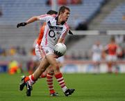 1 August 2010; Ryan Conlon, Cork, in action against Conor Gough, Armagh. ESB GAA Football All-Ireland Minor Championship Quarter-Final, Cork v Armagh, Croke Park, Dublin. Picture credit: Oliver McVeigh / SPORTSFILE