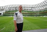3 August 2010; Airtricity League XI manager Damien Richardson views the Aviva stadium before the start of squad training ahead of the Airtricity Challenge match between Airtricity League XI and Manchester United on Wednesday 4th August. Squad Training ahead of Airtricity Challenge, Aviva Stadium, Lansdowne Road, Dublin. Picture credit: David Maher / SPORTSFILE